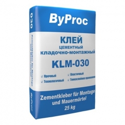 Клей кладочно-монтажный ByProc KLM-030 25 кг