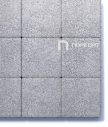 Тротуарная плитка Поревит Квадрат Гранит Белый 300х300х60 мм