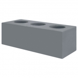 Кирпич лицевой силикатный «Темно-серый» пустотелый утолщенный