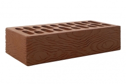 Кирпич лицевой керамический Шоколад «Ясень» пустотелый одинарный