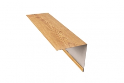 Планка откосная Первая Кровельная 50х200 (декоративно-полимерное покрытие) 2м под темное дерево