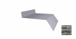 Отлив оконный Первая Кровельная 250 (декоративно-полимерное покрытие) 3м сланец