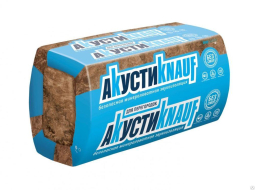 Минераловатная шумоизоляция Knauf АкустиKNAUF AS 1230х610х50 мм /16 шт, 12м2