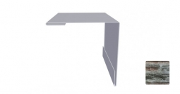 Угол наружный Первая Кровельная 75х75 (декоративно-полимерное покрытие) 3м сланец