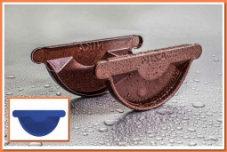 Заглушка желоба Nika D125 RAL5005 Синий