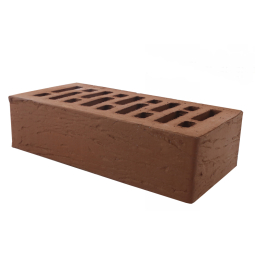 Кирпич лицевой керамический «Коричневый» «Рустик» пустотелый одинарный