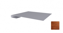 Планка завершающая Первая Кровельная 65х15 (декоративно-полимерное покрытие) 2м под светлое дерево