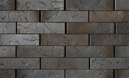 Кирпич лицевой керамический «Флэш Графит» «Сланец» пустотелый Евро 0.7 НФ