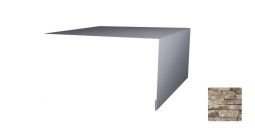 Планка откосная простая Первая Кровельная 50х150 (декоративно-полимерное покрытие) 3м камень