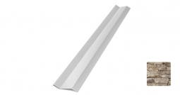 Планка начальная Первая Кровельная «Брус» (декоративно-полимерное покрытие) 3м камень