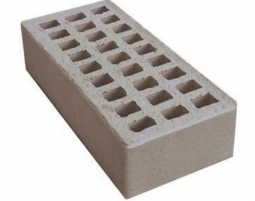 Кирпич лицевой керамический «Серебро» пустотелый одинарный