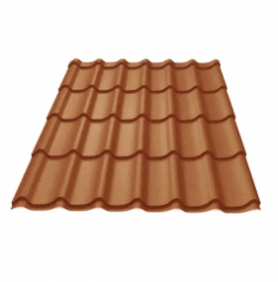 Металлочерепица Монтеррей Терракот RAL 8004
