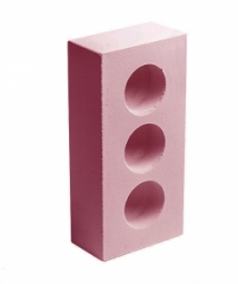 Кирпич лицевой силикатный Красный пустотелый одинарный