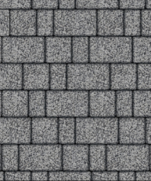 Тротуарная плитка Поревит Старый город Гранит Серый с черным 80 мм 3 плиты