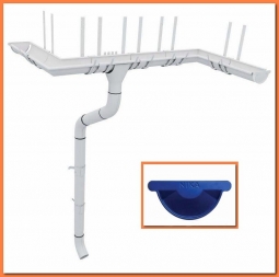 Водосточная система металлическая Nika, комплект дома 6х6 RAL5002 Ультрамариново-синий