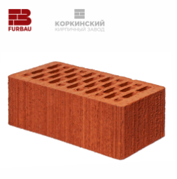 Кирпич лицевой керамический «Красный» «Велюр» пустотелый утолщенный