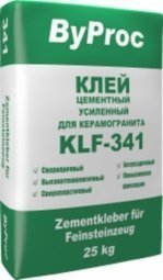Клей ByProc KLF-341 усиленный для керамогранита 25 кг