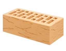 Кирпич лицевой керамический Солома «Рустик» пустотелый утолщенный