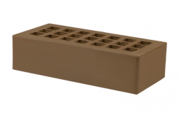Кирпич лицевой керамический Коричневый пустотелый одинарный