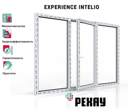 Пластиковое окно РЕХАУ INTELIO 6 камер, 80мм трехстворчатое, Белое