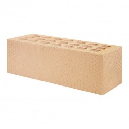 Кирпич лицевой керамический «Светлый» «Мелкий Галечник» пустотелый утолщенный