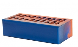 Кирпич лицевой керамический «Ложок 190 цветов» с полимерным покрытием пустотелый одинарный