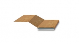 Планка начальная Первая Кровельная 65х10 (декоративно-полимерное покрытие) 2м под темное дерево