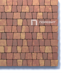 Тротуарная плитка Поревит Абрис Осень 60 мм 5 плит