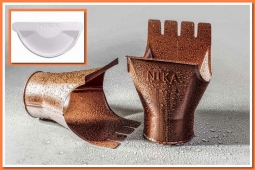 Воронка выпускная Nika D125/100 RAL9003 Белый