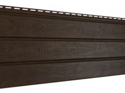 Софит Ю-Пласт Pro Орех темный с частичной перфорацией