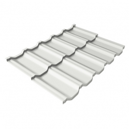 Металлочерепица Kvinta Uno Сигнальный белый RAL 9003