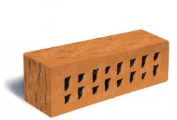 Кирпич клинкерный Кремовый «Марсель» «Береста» пустотелый Евро одинарный