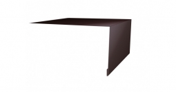 Планка откосная простая Первая Кровельная 50х100 (полиэстер) 3м шоколад