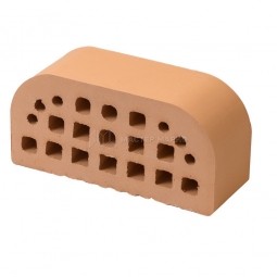 Кирпич фасонный керамический «Соломенный» пустотелый утолщенный профиль 2Б