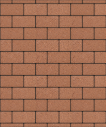 Тротуарная плитка Поревит Прямоугольник Оранжевый 200х100х80 мм