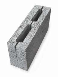 Керамзитоблок перегородочный пустотелый 390x120x188 мм М-35