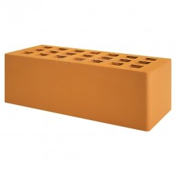 Кирпич лицевой керамический «Абрикос» пустотелый утолщенный М125