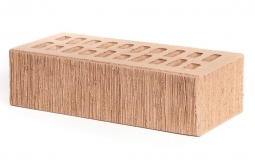 Кирпич лицевой керамический «Солома» «Пальмира Бархат» пустотелый одинарный