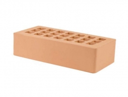 Кирпич лицевой керамический «Персиковый» пустотелый одинарный