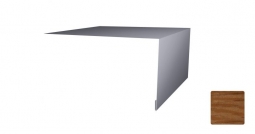 Планка откосная простая Первая Кровельная 50х150 (декоративно-полимерное покрытие) 2м под дуб 3D