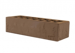 Кирпич лицевой керамический «Темно-коричневый» «Скала» пустотелый Евро 0.7НФ