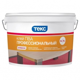 Клей ПВА Текс Столярный Профессиональный Универсал 10л/10кг