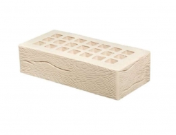 Кирпич лицевой керамический «Белый» «Дерево» пустотелый одинарный