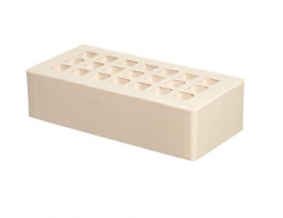 Кирпич лицевой керамический «Белый» пустотелый одинарный