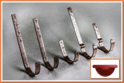 Держатель желоба Nika карнизный RAL3005 Красное вино