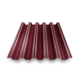 Профнастил HC-35 RAL 3005 красное вино 0.45 мм