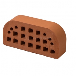 Кирпич фасонный керамический «Абрикос» пустотелый одинарный профиль 2Б