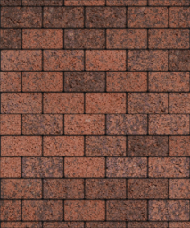 Тротуарная плитка Поревит Прямоугольник Клинкер 200х100х80 мм