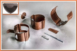 Держатель трубы Nika D100, на дерево NL-805 Серо-Коричневый