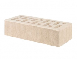 Кирпич лицевой керамический Белый «Бархат» пустотелый Евро 0,7НФ